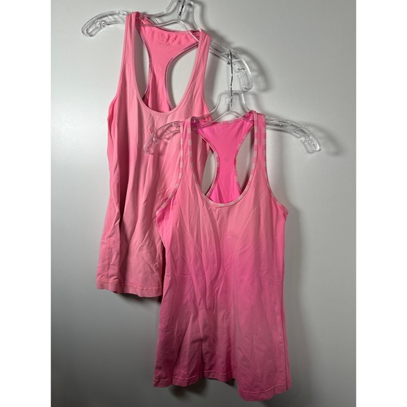 Lululemon Tops - Pink Lululemon Tank Tops Athletic Racerbacks Slim Fit Yoga‎ Size 6 Casual Gym